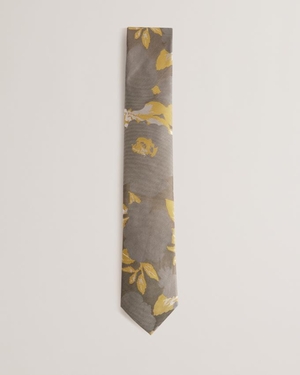 Cravates Ted Baker Floral Silk Jaune Homme | XJH-65711963